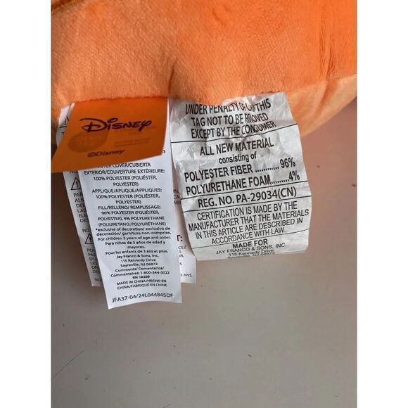 Disney Mickey Mouse Halloween Jack O Lantern Pumpkin Plush Pillow NEW - Picture 4 of 12